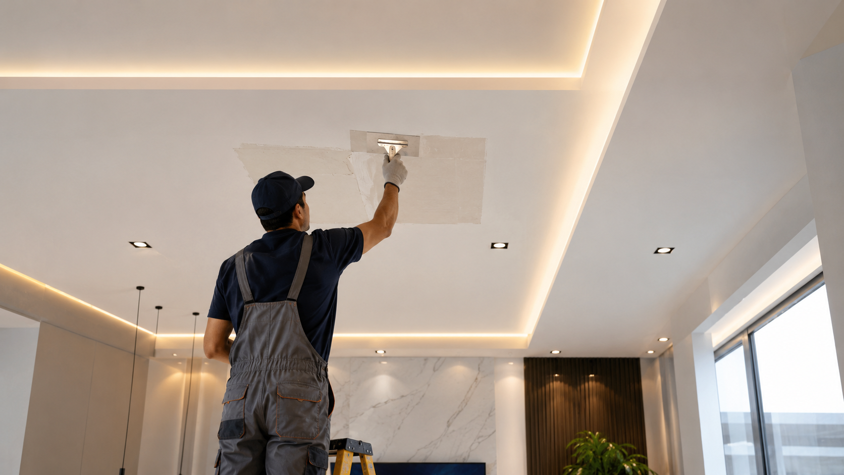 Ceiling repair renovation