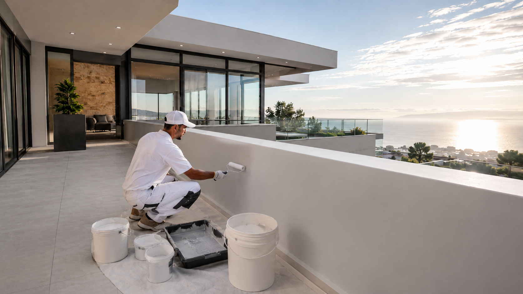 Painting and waterproofing renovation